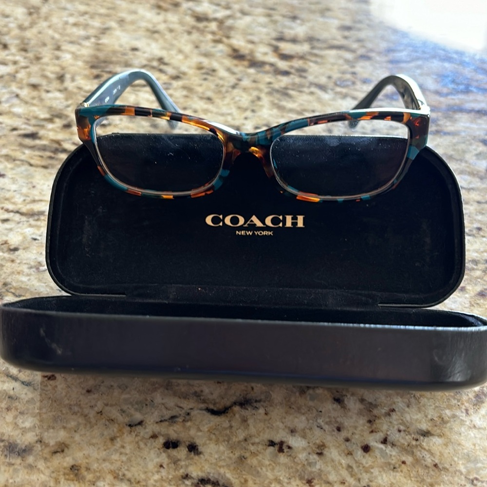 Authentic coach glasses with case
